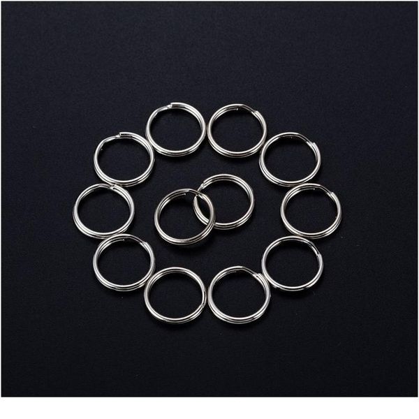 

20pcs/bag 10-20mm open round link circle key ring jewlery connector clip split ring women men keyfob diy key chains acc qylqsa, Red;blue