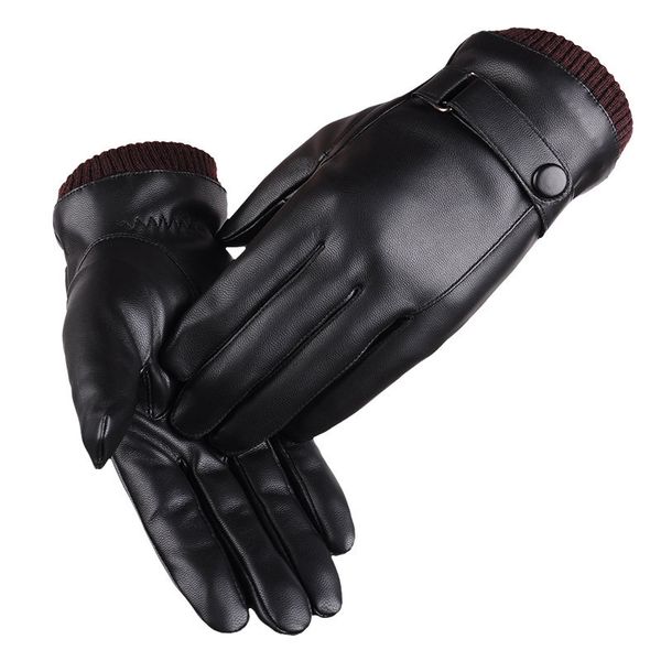 

viprider leather gloves for men women in winter touch screen thickening warm couple cycling windproof, cold proof and waterproofmvp, Blue;gray