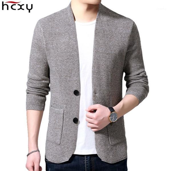 

hcxy 2019 men's cardigan sweater blazer version outwear men sweaters man coats jackets fashion 4 seasons solid color slim fit1, White;black