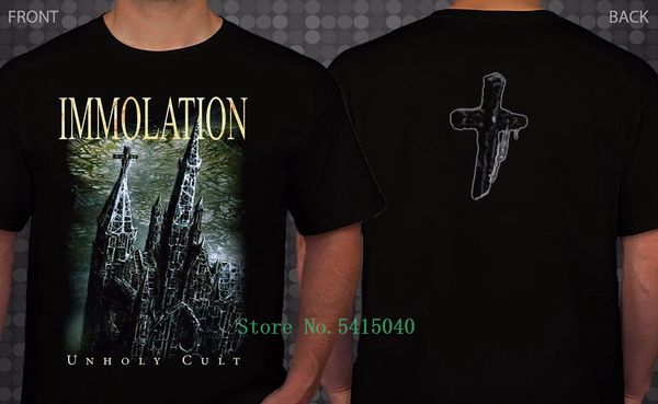 

immolation -unholy cult- american death metal band-t-shirt sizes s-5xl 2018 fashion men's t shirt summer sport hooded sweatshirt hoodie