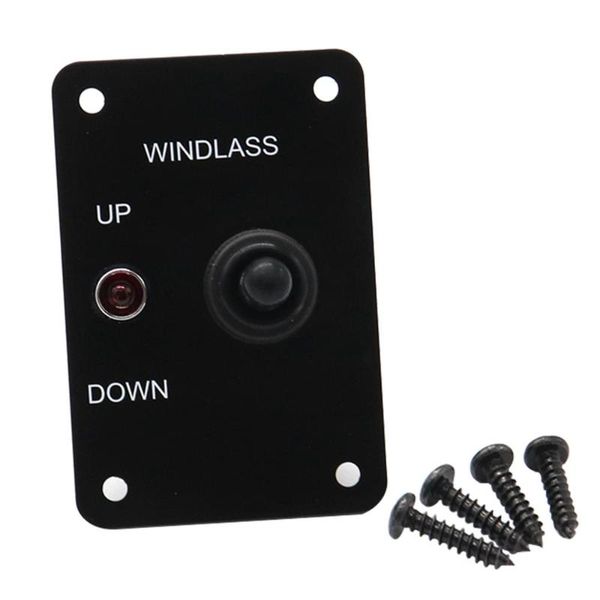 

new 1pc windlass control 1pc windlass control panel 12v 15a pvc start aluminum led indicator light for marine