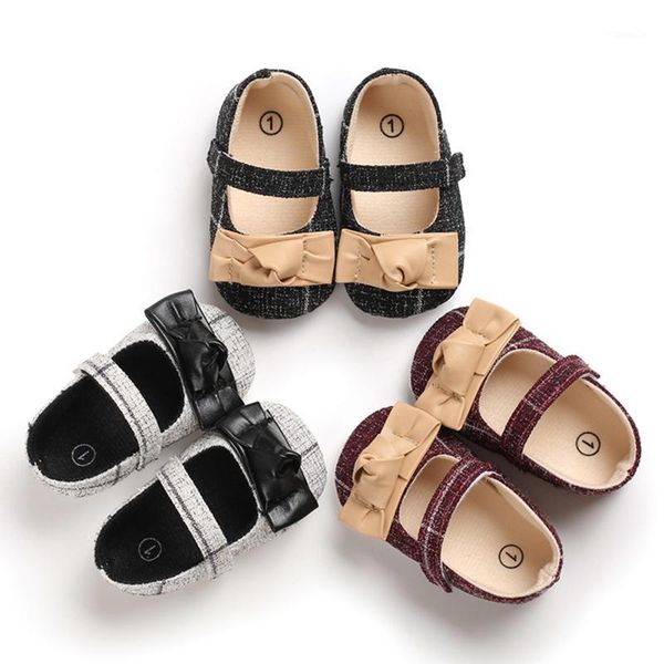 

first walkers baby girl kids shoes infant bowknot design anti-slip casual sneakers toddler soft soled princess walking i1