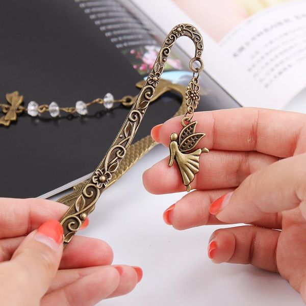 

1pc retro alloy metal bookmark mermaid beaded or genius butterfly fashion vintage bookmark 1 sqcbmh