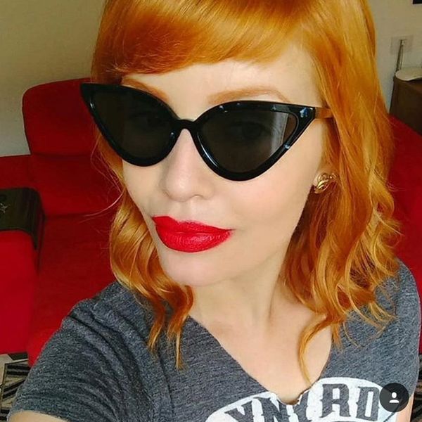 

vikulsi retro cat eye sunglasses new fashion metal legs sun glasses women uv400 goggles oculos shades female, White;black