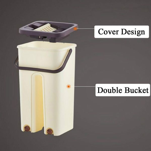 

плоский выжимать швабру и ведро hand free заламывая поломоечная швабра влажной или сухой использование магия matic спин самоочистки ленивый