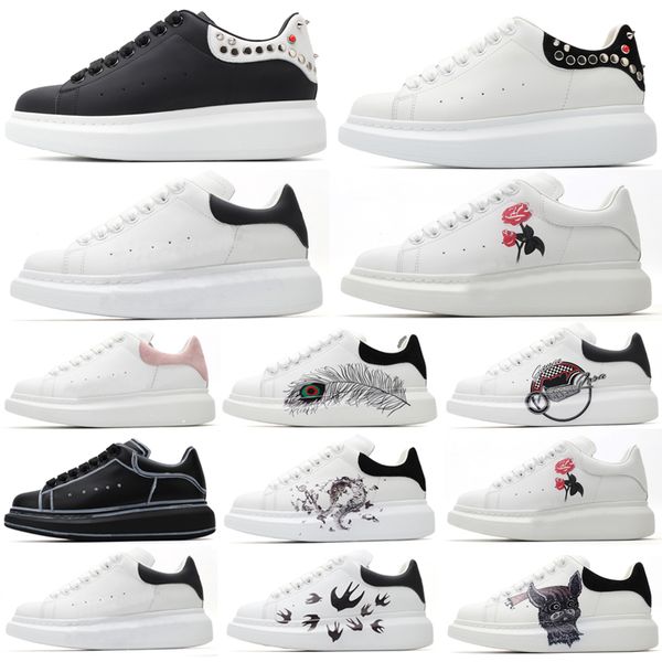 

with box 2021 designer fashion espadrille mens women platform oversized sneaker shoes baskets sneakers 36-45 #587, Black