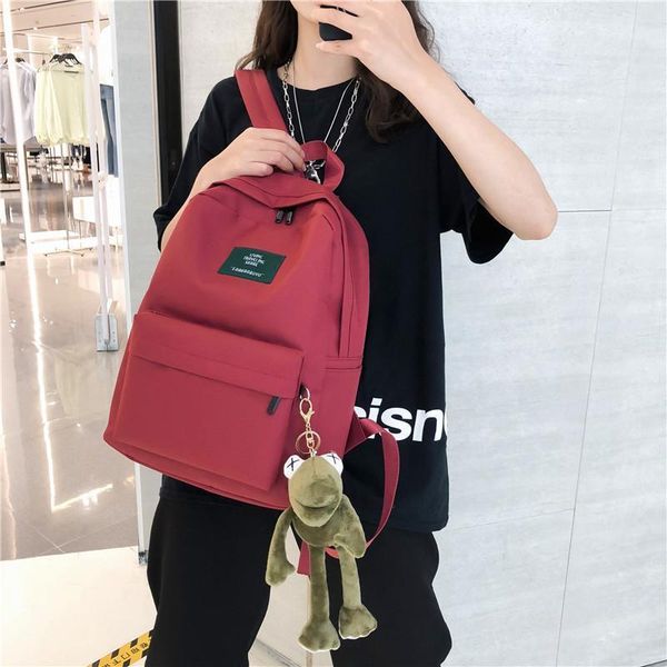 

jiulin women's backpack school-bag tassel large-capacity female girls fashion1
