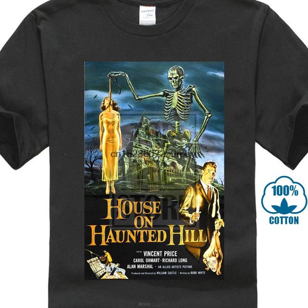 

retro t shirts house on haunted hill vincent price classic movie design t shirt cool summer sport hooded sweatshirt hoodie