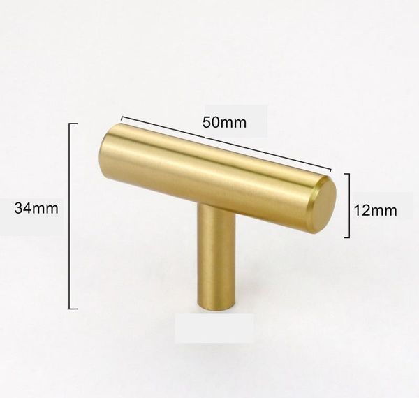 

gold color tbar solid brass cabinet handles furniture drawer pulls kitchen cupboard knobs pu wmtfqx dayupshop