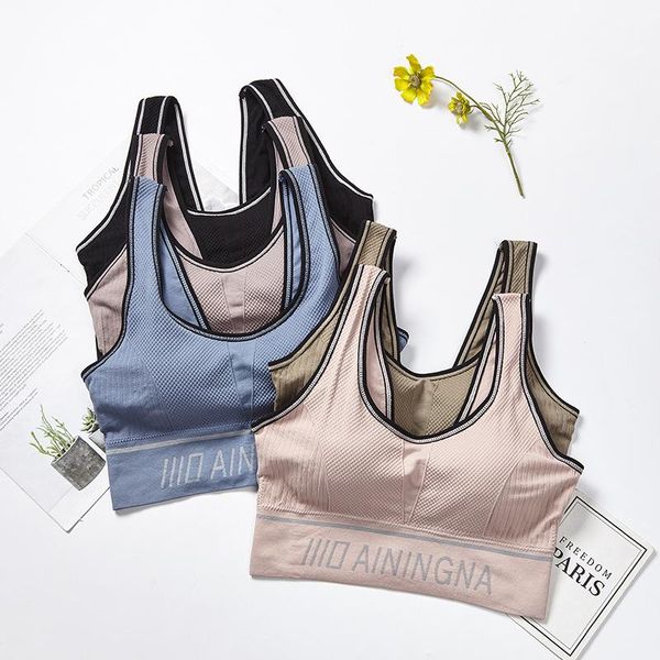 

gym clothing sports bra for women breathable fitness wear quick dry yoga underwear anti sweat workout running sportswear comfortable, White;black