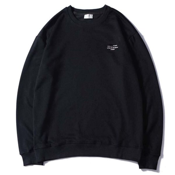 

herrenkleidung homme hoodys mens-frauen-stylist brief stickerei hoodies high street pullover sweater m-2xl, Black