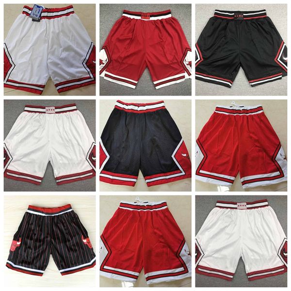 

men chicago bulls shorts basketball players wear on the court;swingman sews embroidered men basketball shorts, Black