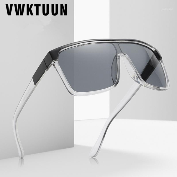 

sunglasses vwktuun square men vintage driving driver glasses intergrated mirror shades uv400 eyewear sport sun glasses1, White;black