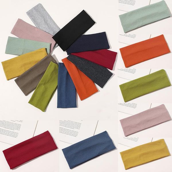 

hair accessories knitted yoga bands sport elastic headbands 1pcs sports accessory dance biker wide headband stretch ribbon