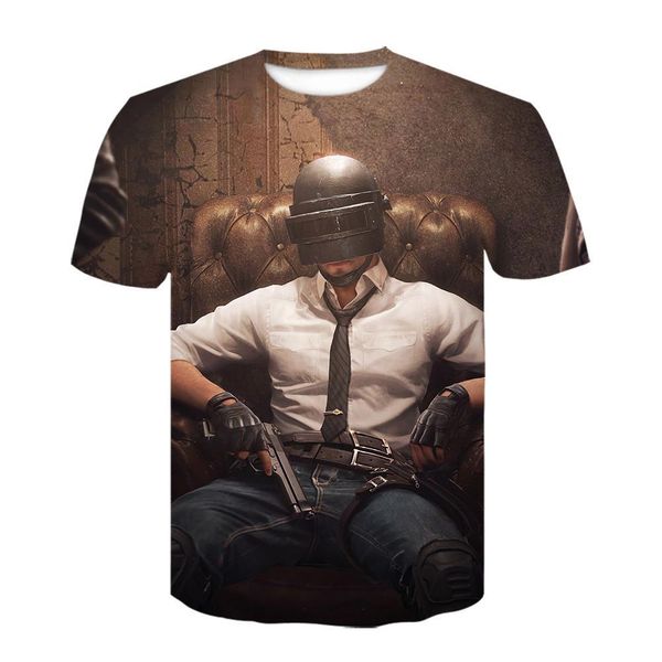 

game pubg 3d t-shirt men women hip hop short slevee fashion 3d t shirt men pubg summer plus size tee boys girls, White;black