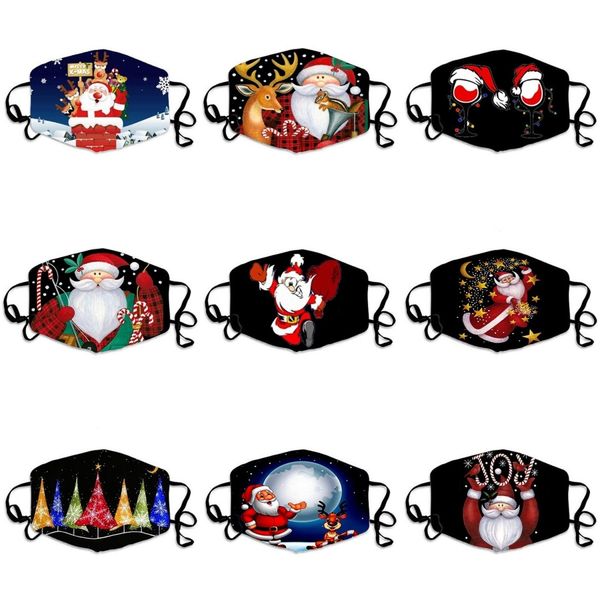 

dened cute funny cycling party anime printed mask anti dust mouth mask washable ear loop mask#344, Black