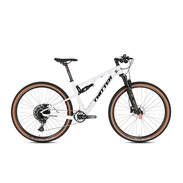 TWITTERTelaio per mountain bike in fibra di carbonio per tutti i terreni con coda morbida ad assorbimento degli urti sx-12 velocità bici da cross country per uomo e donna