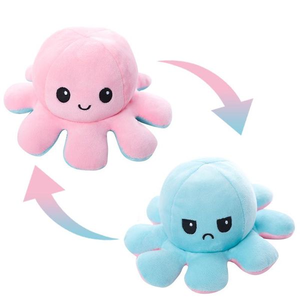

two sided ocs plush stuffed doll toy different moods soft simulation ocs plush toy for kids cute animal doll h wmtuie