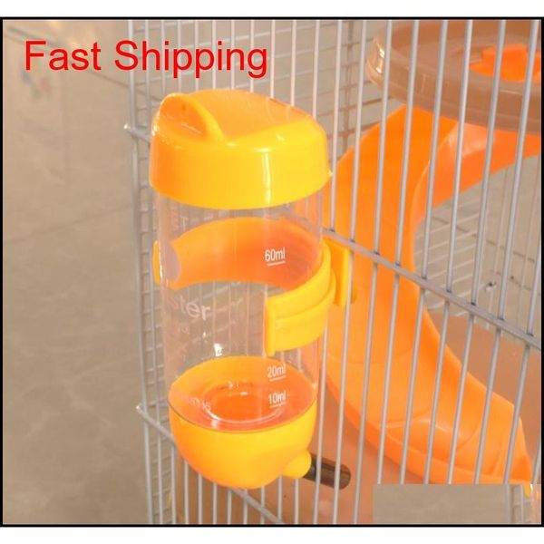 

1pc plastic water bottle dispenser feeding for hamster rabbit dog small animals products head pipe fountain pet su qylnjk packing2010