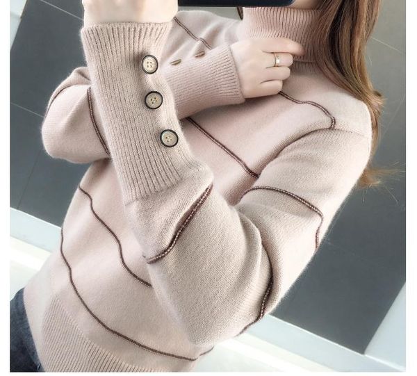 

2021 spring and autumn winter with new style fashion long sleeve women's sweater coat, White;black