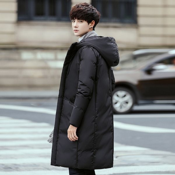 

jcvh brand down coat color luxury fashion solid and coat warm keeping bright hooded coat new outwear style 2020 winter, Black