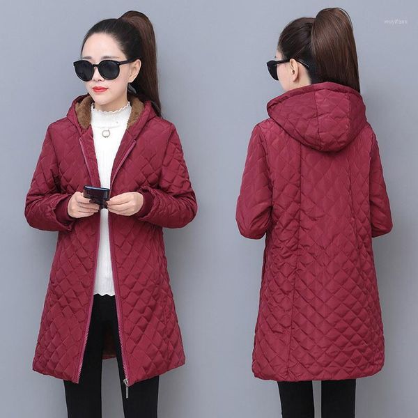 

polyester women jacket 2020 new arrival slim winter clothes women jackets female parkas warm cotton hoodies coat woman clothes1, Black