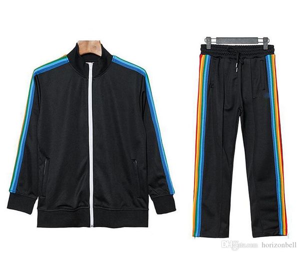 

new arrival palm printed angels designer tracksuits men women spring autumn tracksuit designer jackets white black jogger sporting suit