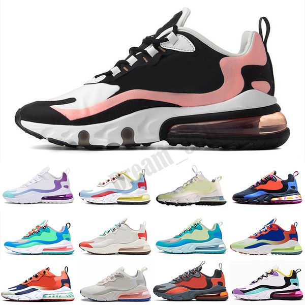 

react mens sneakers white black have a good game supernova bleached coral bauhaus multi color pastel unc womens sports trainers 36-45