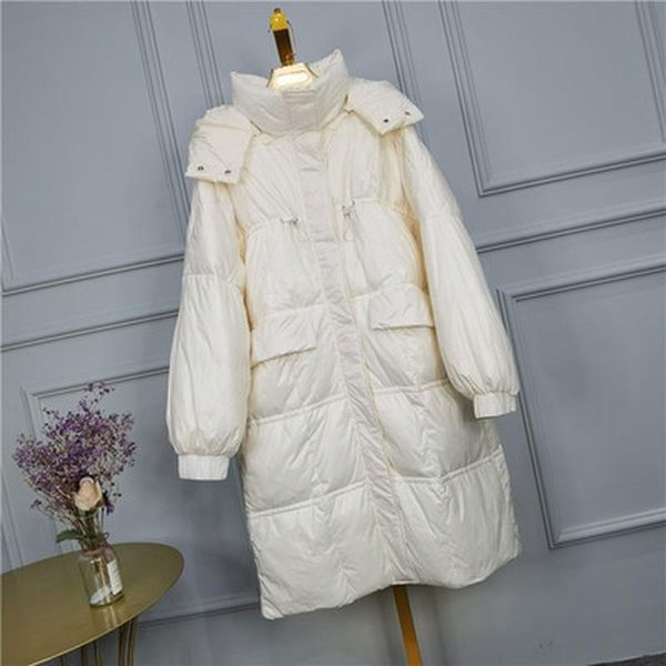 

women's down & parkas zvaqs 2021 winter jacket 100%white duck jackets female korean style thick long coats woman abrigo mujer tn177, Black