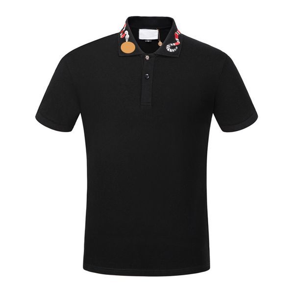 

2020 new luxury polo mens clothing poloshirt designer t shirts cotton blend short sleeve casual breathable summer breathable solid clothing, White;black