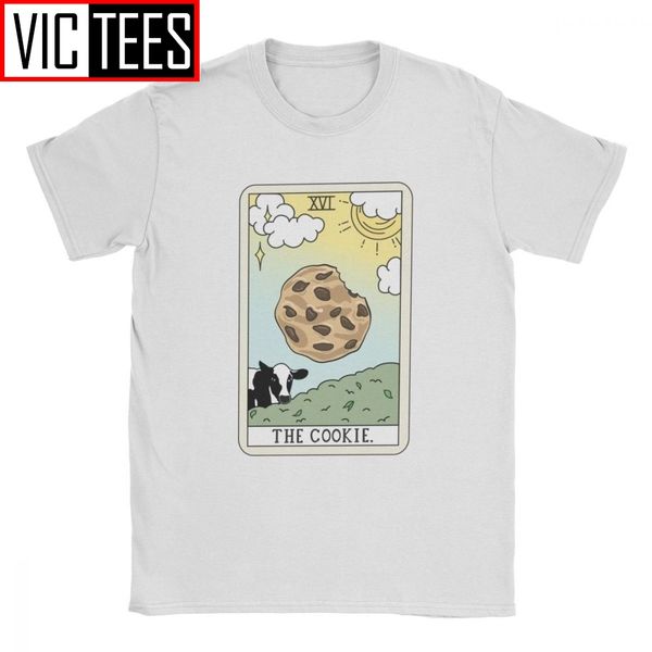 

vintage cookie reading tshirt for men pure cotton t shirt tarot card food cow funny graphic 3d print clothes sport hooded sweatshirt hoodie