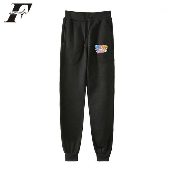 

the house women pants fashion casual jogger warm trousers print high street women slim loose mid oversizes casual straight1, Black;white