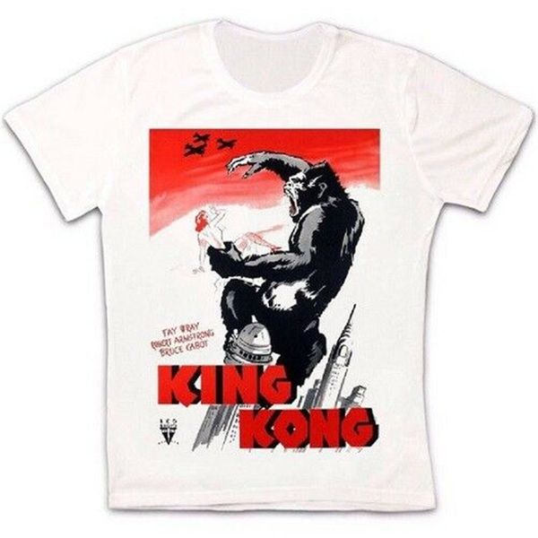 

king kong poster monster movie retro vintage hipster t shirt 1188 funny design tee shirt sport hooded sweatshirt hoodie