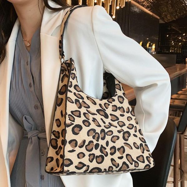 

leopard pattern design small shoulder bags for women 2020 winter fashion classic handbags and purses women's trend hand bag