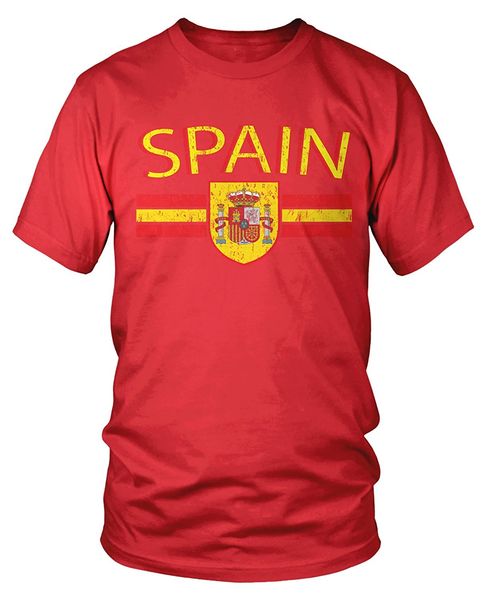 

new summer cool tee shirt amdesco men's spain flag and coat of arms, espana flag t-shirt funny t-shirt sport hooded sweatshirt hoodie