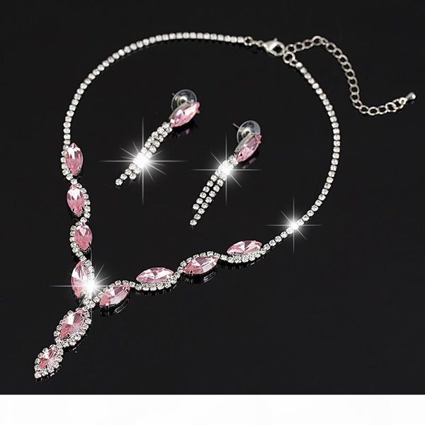 

2017 classic circle rhinestone crystal wedding jewelry sets african jewelry set necklace earrings the bride adorn article, Silver