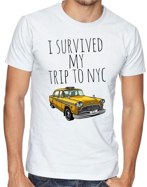 

i survived my trip to nyc new york yellow taxi usa men women t-shirt 691 funny design tee shirt sport hooded sweatshirt hoodie