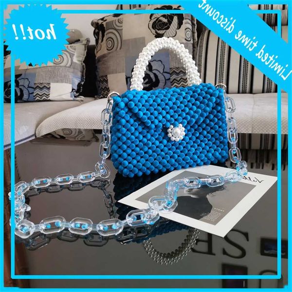 

hbp vintage romantic womens silver flour plant bag handmade beaded pearl pack cross handbag autumn and winter shouleder bags wholesale