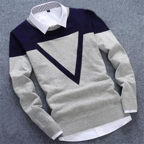 

men's sweaters design fashion men sweater slim round neck pullover cotton autumn mens casual wwarm winter pull homme male, White;black