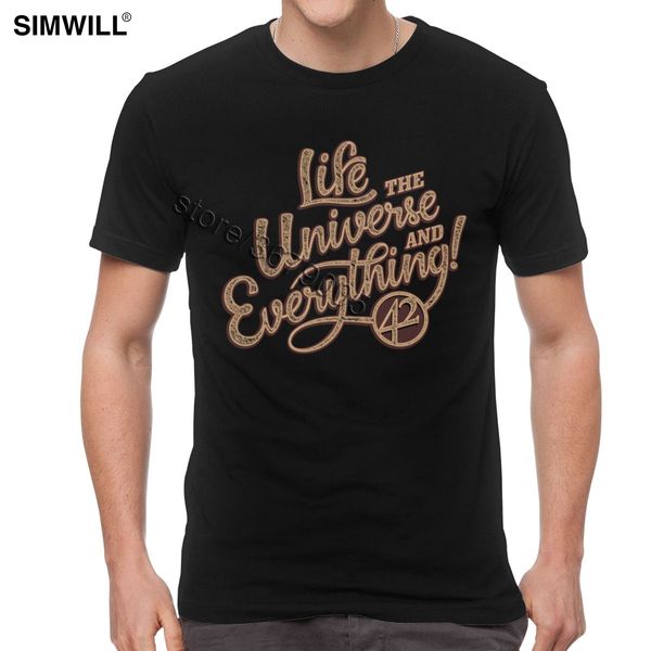 

42 the answer to life the universe and everything tees men's douglas adams question crew neck sport hooded sweatshirt hoodie men t shir
