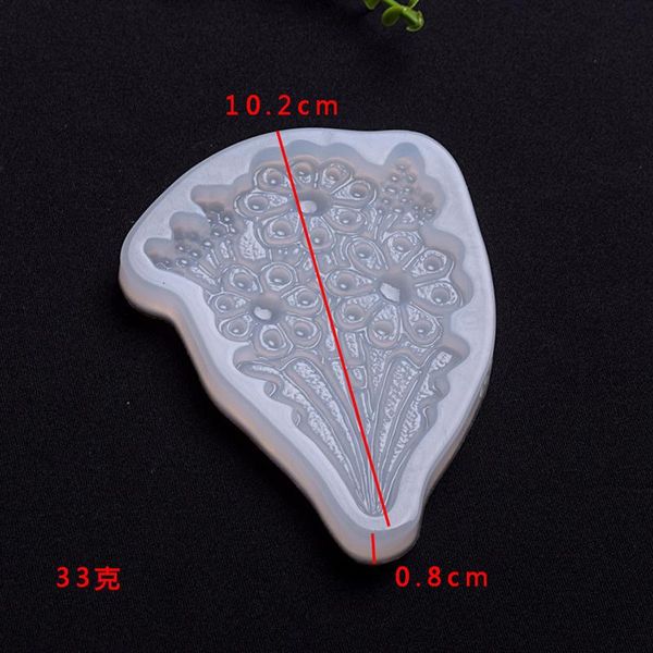 

1шт ув смолы ювелирных изделий жидкая силиконовая mold букет цветов смолы charm пресс-формы для изготовления ювелирных изделий diy sqcwkw bd, Black