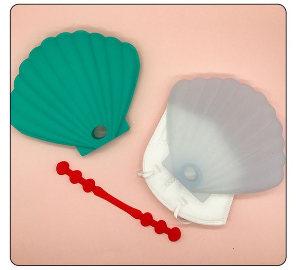 

новый дизайн открытый портативный творческий клип food grade силиконовые маски storage box