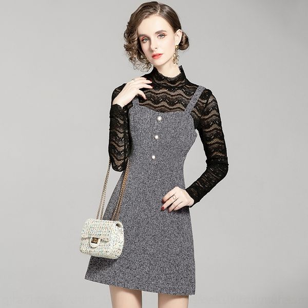 

kdh3q d202695 fashion fall 2020 new sling lace d202695 fashion fall 2020 new suspender skirt suspender lace dress skirt dress skirtsling, Black;gray