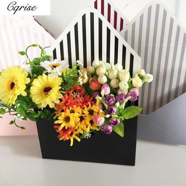 

gift wrap 2pcs wrapping case foldable flower box envelope shape paper shop living room valentine's day diy vase