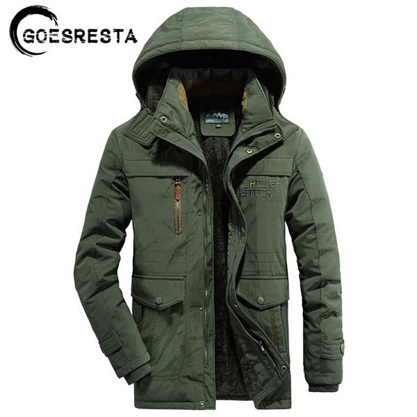 

winter warm thick jacket parkas coat men casual fleece windbreaker windproof hat parkas jacket men m-6xl, Black