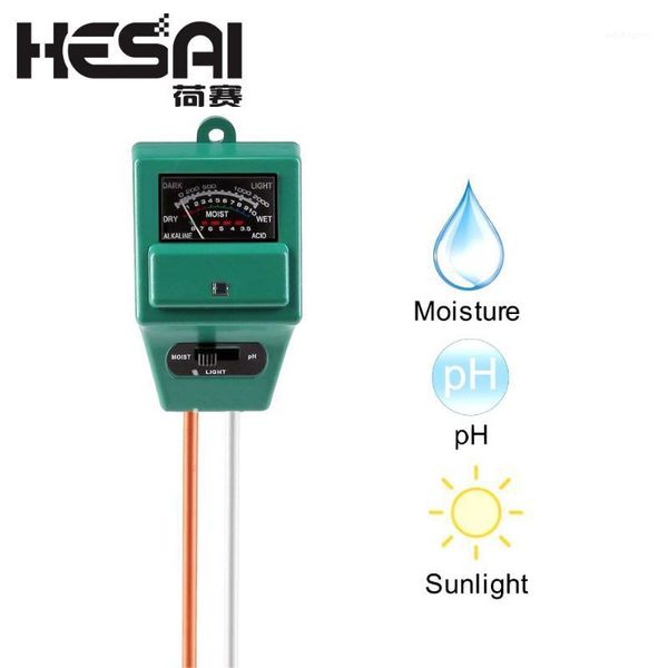 

meters 3 in 1 ph tester soil water moisture light analized test meter detector plant flower for garden / farm lawn1