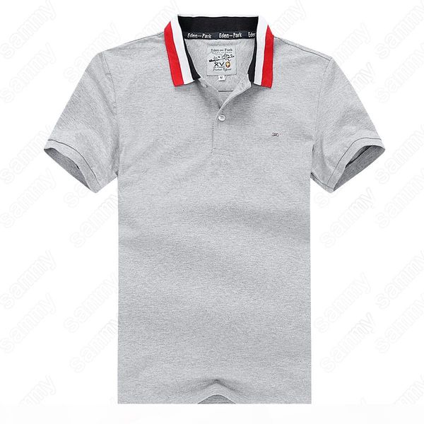 

2019 french eden park for men cotton men's polo shirts breathable sweat absorption business leisure wind large size, White;black
