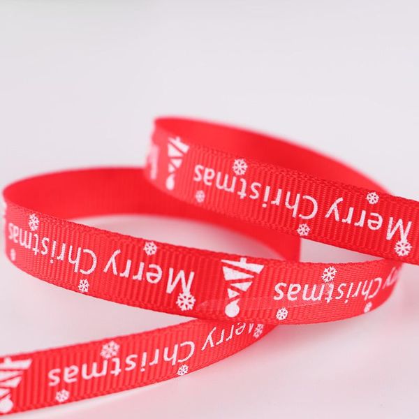 

220*1cm merry christmas double sided printed ribbon for decorate christmas tree wrapping christmas gifts 220*1cm merry sqcpau bdehair