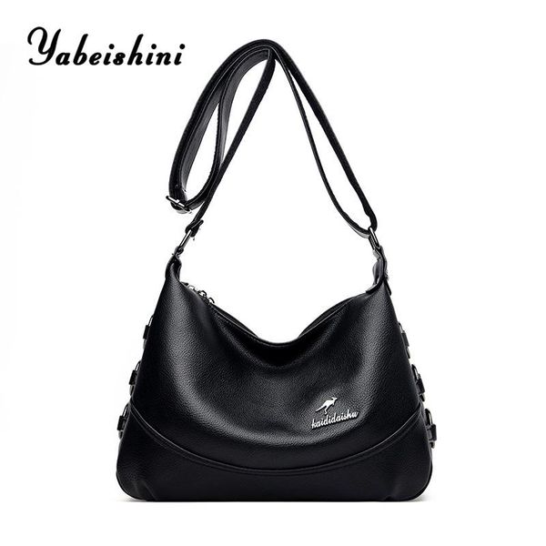

yabeishini 2020 new women fashion pu leather shoulder small crossbody handbags handle tote messenger bags retro style