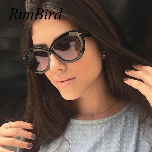 

sunglasses runbird cat eye oversized women fashion t sun glasses lady brand designer vintage shades gafas oculos 5057r, White;black